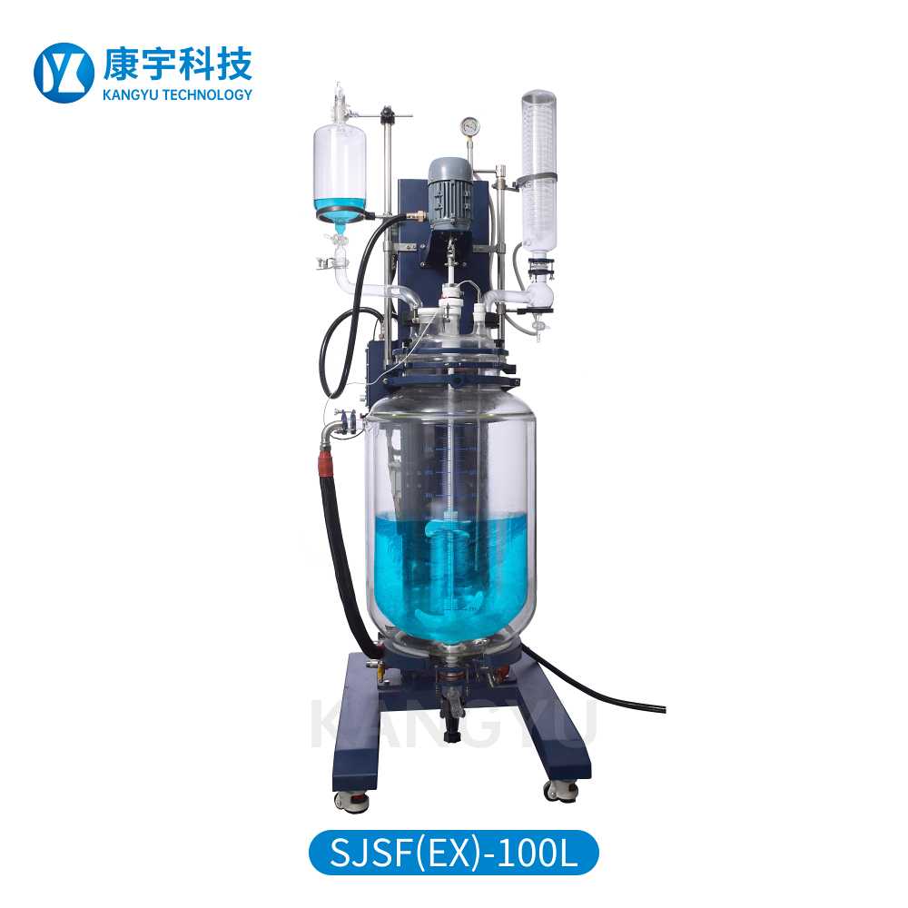 升降/旋轉(zhuǎn)雙層玻璃反應釜SJS212-100L