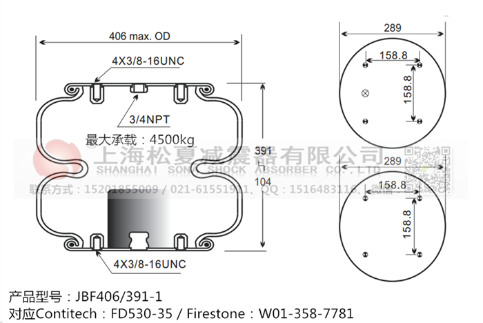 JBF406/391-2橡膠<a href='http://m.hzfyx.com/' target='_blank'><u>空氣彈簧</u></a>